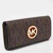 Michael Kors Pre-owned Pre-owned Belagd canvas plnbcker Brown, Dam