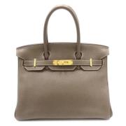 Hermès Vintage Pre-owned Laeder handvskor Gray, Dam