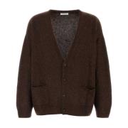 The Row Silkeblandning oversize kofta Brown, Herr