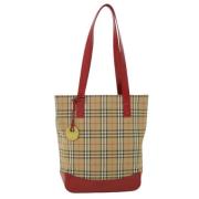 Burberry Vintage Pre-owned Canvas axelremsvskor Multicolor, Dam