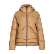 PINKO Beige Vadderad Dunjacka Beige, Dam