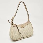 Gucci Vintage Pre-owned Belagd canvas gucci-vskor Beige, Dam