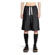 Jil Sander Canvas Elastisk Midja Dragsko Byxor Black, Herr