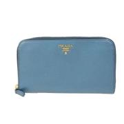 Prada Vintage Pre-owned Laeder plnbcker Blue, Dam