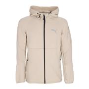 Puma Lättvikts Zip Hoodie med Evostripe Cut Beige, Herr