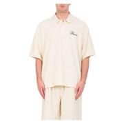 Pleasures Boxy Polo Shirt i Off White White, Herr