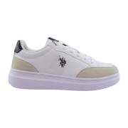 U.s. Polo Assn. Monokroma Avslappnade Sneakers White, Herr