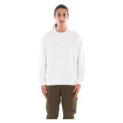 C.p. Company Logo Fleece Sweatshirt White, Herr