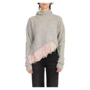 Seafarer Fringed Luna Sweater i Grigio Gray, Dam