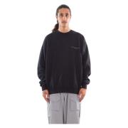 Y-3 Svart Faded Logo Sweatshirt Black, Herr