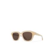 Mykita Stiliga solglasögon för modemedvetna individer Beige, Unisex