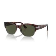 Persol Klassiska solglasögon med svart båge Brown, Unisex