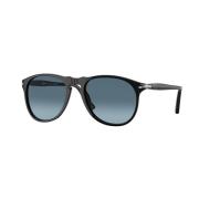 Persol Retro Solglasögon Svart Ram Black, Unisex