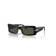 Persol Klassiska solglasögon med svarta bågar Black, Unisex