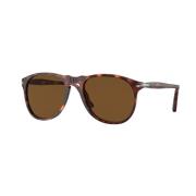 Persol Retro Runda Solglasögon Brown, Unisex