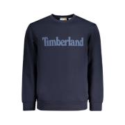 Timberland Blå Bomulls Sweatshirt med Logotyptryck Blue, Herr