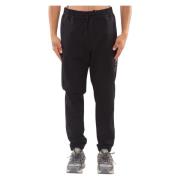 C.p. Company Fleece Mixed Sweatpants Black, Herr