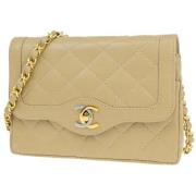 Chanel Vintage Pre-owned Laeder chanel-vskor Beige, Dam