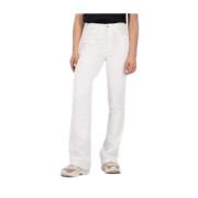 Raizzed High Waist Flare Jeans White, Dam