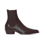 Proenza Schouler Svarta läder Chelsea ankelboots Black, Dam