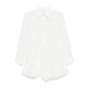 Zimmermann Vit Spets Hjärtbroderad Jumpsuit White, Dam