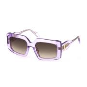 Just Cavalli Lila Acetat solglasögon med violett urtavla Purple, Dam