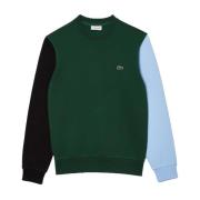 Lacoste Grön Rund Hals Sweatshirt Multicolor, Herr