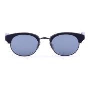 Thom Browne Matt Svart Oval Solglasögon Black, Herr