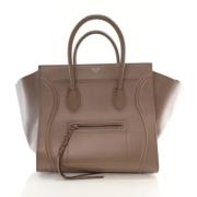 Celine Vintage Pre-owned Laeder handvskor Gray, Dam