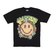 Market Vintage Smiley Tee Svart Bomull T-shirt Black, Herr