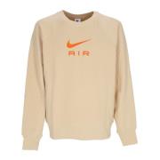 Nike Lättvikts Crewneck Sweatshirt Air French Terry Beige, Herr