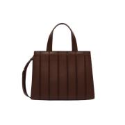 Max Mara Klassisk Läder Whitney-väska Brown, Dam