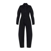 Alaïa Denim jumpsuit Black, Dam