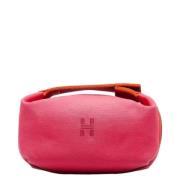 Hermès Vintage Pre-owned Canvas handvskor Pink, Dam