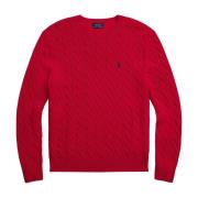 Polo Ralph Lauren Kablevirkad ull-kashmirtröja Red, Herr