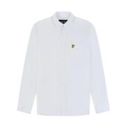 Lyle & Scott Knappad Linneskjorta Regular Fit White, Herr