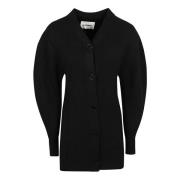 Jil Sander Svart Ulltröja Elegant Komfort Black, Dam