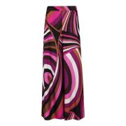 Emilio Pucci Silke Rosa & Lila Byxor Aw24 Multicolor, Dam