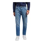 Lee Slim Straight Regular Fit Jeans Blue, Herr