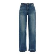 A.p.c. Indigo Straight Leg Ankel Jeans Blue, Dam