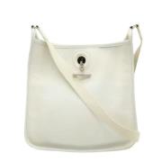 Hermès Vintage Pre-owned Laeder crossbodyvskor White, Dam