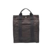 Hermès Vintage Pre-owned Canvas handvskor Brown, Dam