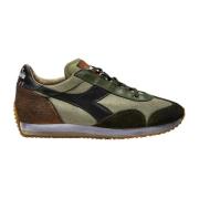 Diadora Vintage Style Sneaker Stone Washed Green, Herr