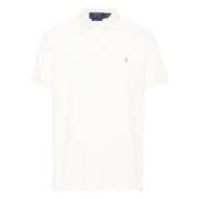 Polo Ralph Lauren Anpassad Slim Fit Bomull Mesh Polo White, Herr