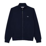 Lacoste Hög hals sweatshirt med hel dragkedja Blue, Herr