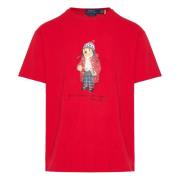 Polo Ralph Lauren Denim Bear Logo T-shirt Red, Herr