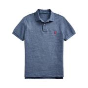 Polo Ralph Lauren Blå Polo Tröja med Röd Pony Logo Blue, Herr