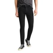 Lee Skinny Malone Svart Jeans Trendy Elegant Black, Herr