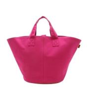 Hermès Vintage Pre-owned Canvas handvskor Pink, Dam