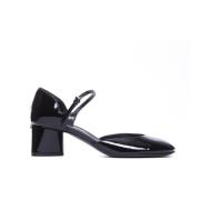 Sergio Rossi Svart pump med klack Black, Dam